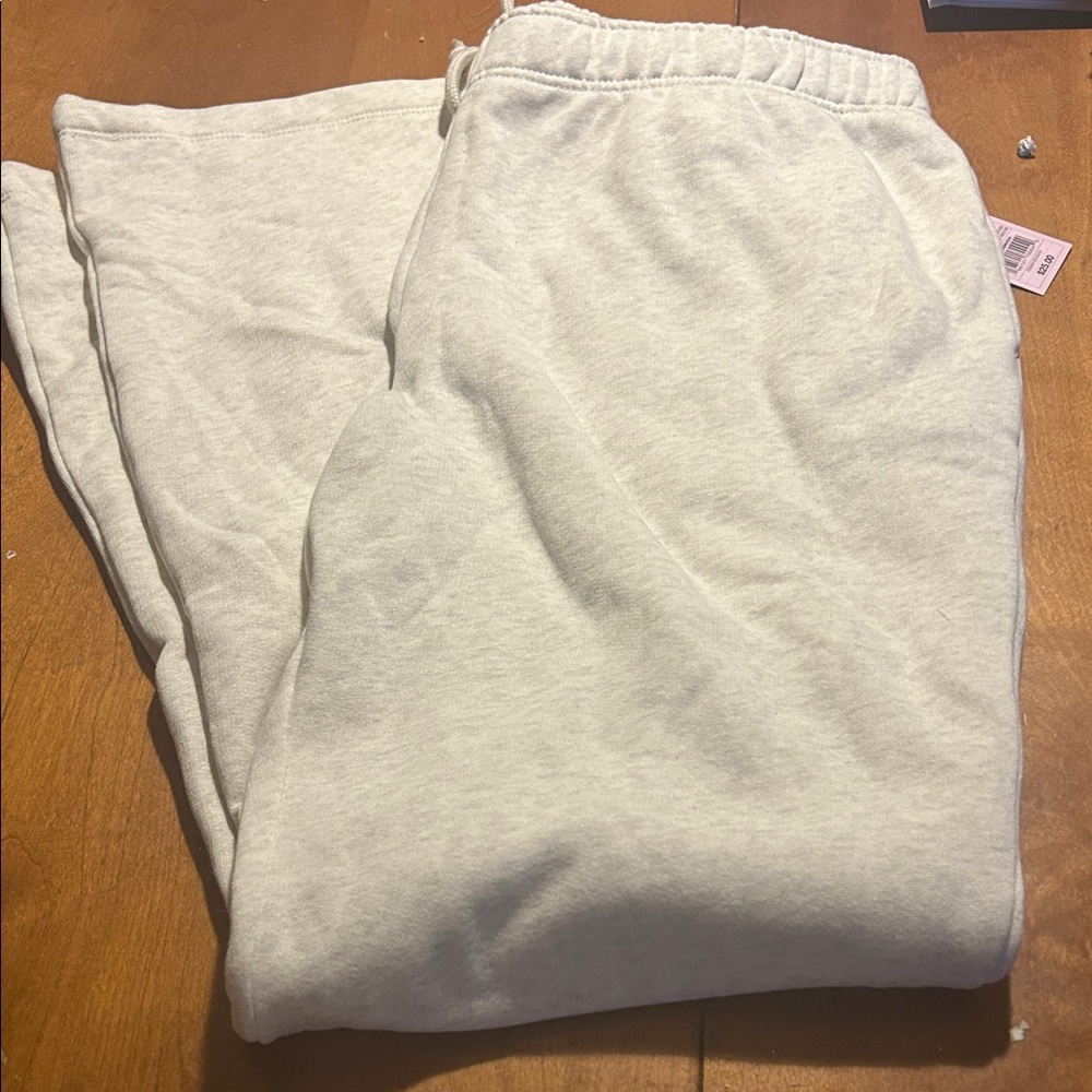 Wild Fable Cream colored Flare/wide leg sweat pants.